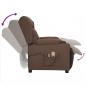 Preview: Massagesessel Elektrisch Taupe Stoff