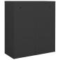 Preview: Büroschrank mit Pflanzkasten Anthrazit 90x40x125 cm Stahl