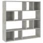 Preview: Bücherregal/Raumteiler Betongrau 105x24x102 cm