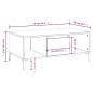 Preview: Couchtisch Braun Eichen-Optik 90x50x36,5 cm Holzwerkstoff