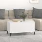 Preview: Couchtisch Weiß 90x44,5x45 cm Holzwerkstoff