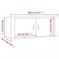 Preview: TV-Wandschrank Sonoma-Eiche 100x34,5x40 cm