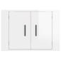 Preview: TV-Wandschrank Hochglanz-Weiß 57x34,5x40 cm