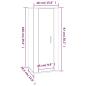 Preview: TV-Wandschrank Betongrau 40x34,5x100 cm