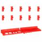 Preview: 29-tlg. Sichtlagerkasten-Set mit Wandhalterung Rot und Schwarz