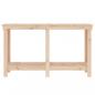 Preview: Werkbank 140x50x80 cm Massivholz Kiefer