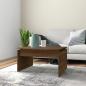 Preview: Couchtisch Braun Eichen-Optik 68x50x38 cm Holzwerkstoff