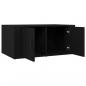 Preview: Couchtisch Schwarz 80x50x36 cm Holzwerkstoff