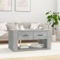 Preview: ARDEBO.de - Couchtisch Betongrau 80x50x40 cm Holzwerkstoff