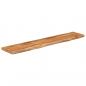 Preview: Wandregal 100x20x3,8 cm Rechteckig Massivholz Akazie Baumkante
