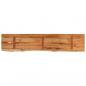 Preview: Wandregal 100x20x3,8 cm Rechteckig Massivholz Akazie Baumkante