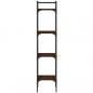 Preview: Bücherregal 4 Böden Braun Eichen-Optik 35x30x138,5 cm