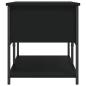 Preview: Sitzbank mit Stauraum Schwarz 100x42,5x47 cm Holzwerkstoff