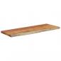 Preview: Wandregal 70x30x2,5 cm Rechteckig Massivholz Akazie Baumkante