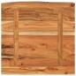 Preview: Wandregal 40x40x3,8 cm Quadratisch Massivholz Akazie Baumkante