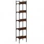 Preview: Bücherregal 5 Böden Braun Eichen-Optik 35x30x174 cm