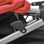Preview: Zwillingskinderwagen Stahl Rot und Schwarz