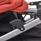 Preview: Zwillingskinderwagen Stahl Rot und Schwarz