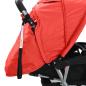 Preview: Tandem-Kinderwagen Stahl Rot und Schwarz 
