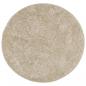 Preview: Teppich ISTAN Hochflor Glänzend Beige Ø 80 cm