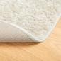 Preview: Teppich ISTAN Hochflor Glänzend Creme Ø 80 cm