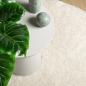 Preview: Teppich ISTAN Hochflor Glänzend Creme Ø 80 cm