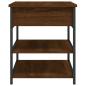Preview: Schuhbank Braun Eichen-Optik 70x42,5x50 cm Holzwerkstoff