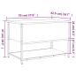 Preview: Sitzbank mit Stauraum Schwarz 70x42,5x47 cm Holzwerkstoff