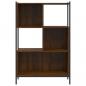 Preview: Bücherregal Braun Eichen-Optik 72x28x109 cm Holzwerkstoff