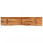 Preview: Wandregal 90x20x2,5 cm Rechteckig Massivholz Akazie Baumkante