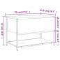 Preview: Sitzbank mit Stauraum Braun Eiche 70x42,5x47 cm Holzwerkstoff