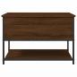 Preview: Sitzbank mit Stauraum Braun Eiche 70x42,5x47 cm Holzwerkstoff