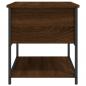 Preview: Sitzbank mit Stauraum Braun Eiche 70x42,5x47 cm Holzwerkstoff