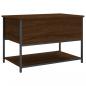 Preview: Sitzbank mit Stauraum Braun Eiche 70x42,5x47 cm Holzwerkstoff