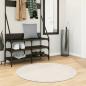 Preview: ARDEBO.de - Teppich ISTAN Hochflor Glänzend Creme Ø 100 cm