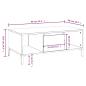 Preview: Couchtisch Schwarz 90x50x36,5 cm Holzwerkstoff