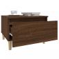 Preview: Beistelltisch Braun Eichen-Optik 50x46x35 cm Holzwerkstoff
