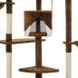 Preview: Katzen-Kratzbaum mit Sisal-Kratzsäulen 203 cm Braun und Weiß