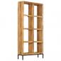 Preview: Bücherregal 80 x 25 x 175 cm Mango Massivholz