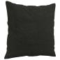 Preview: 2-Sitzer-Sofa mit Zierkissen Schwarz 120 cm Stoff