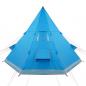 Preview: Tipi-Campingzelt 4 Personen Blau Wasserdicht