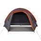 Preview: Kuppel-Campingzelt 4 Personen Orange Wasserdicht