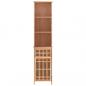 Preview: Badschrank 42x29x182 cm Massivholz Nussbaum