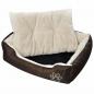 Preview: Hundebett Braun und Beige XXL 