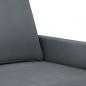 Preview: 2-Sitzer-Sofa Dunkelgrau 140 cm Samt