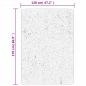 Preview: Teppich HUARTE Kurzflor Weich und Waschbar Sandfarben 120x170cm