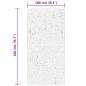 Preview: Teppich HUARTE Kurzflor Weich und Waschbar Grau 100x200 cm