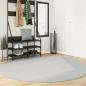 Preview: ARDEBO.de - Teppich HUARTE Kurzflor Weich und Waschbar Grau Ø 200 cm