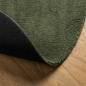 Preview: Teppich HUARTE Kurzflor Weich und Waschbar Waldgrün Ø 160 cm