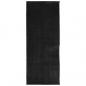 Preview: Teppich HUARTE Kurzflor Weich und Waschbar Schwarz 80x200 cm